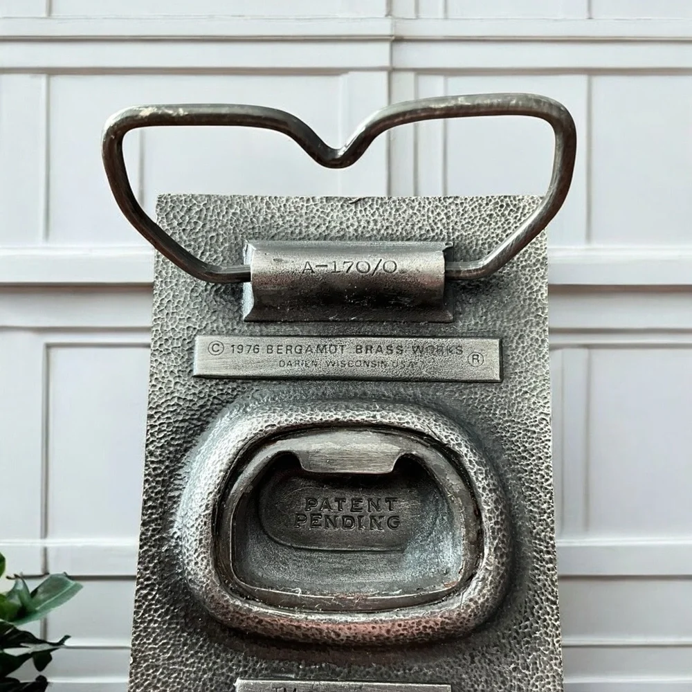 Vintage 1976 7-UP Bergamot Brass Works Belt Buckle Bottle Opener A-170/0
